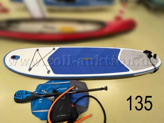 Übersicht SUP Board, Zubehör daneben