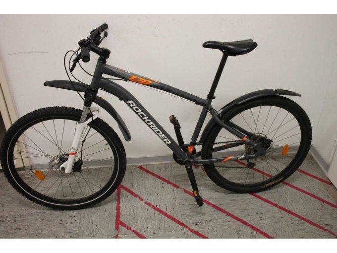 1 graues 27,5“ Mountainbike „Rockrider“ ST 120