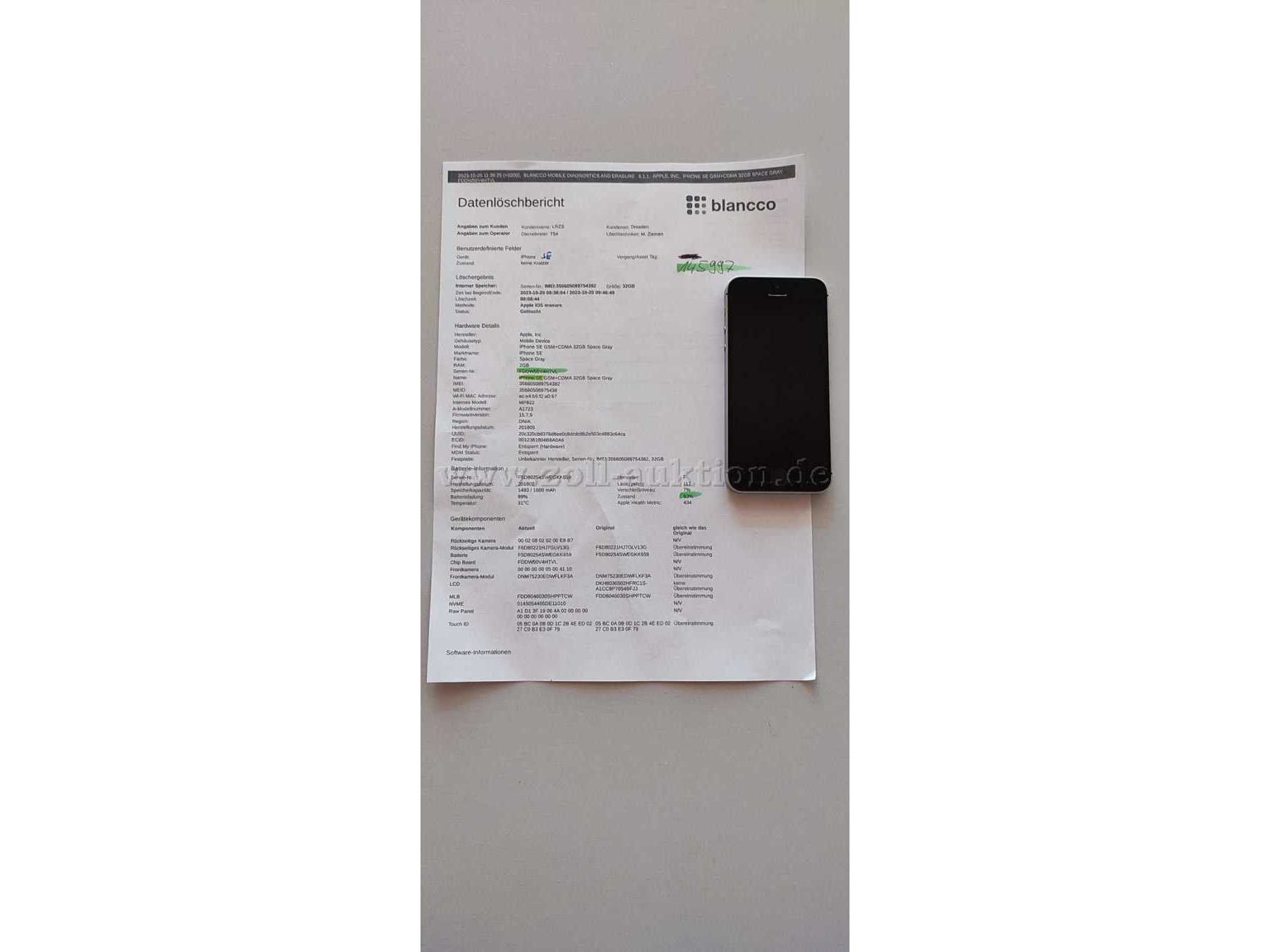 Vorderseite iPhone SE
