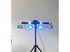 1 lightmaXX CLS FX Laser Bar System mit vier Lichteffekten, Stativ und Tragetasche