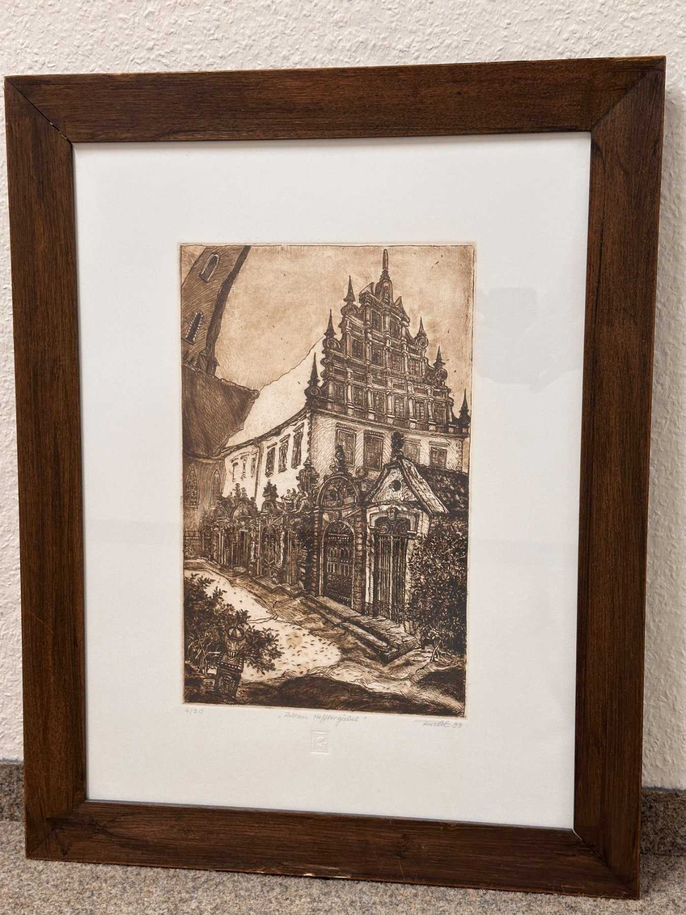 1 Limited etching 04/30 "Heftergiebel Zittau" Dirk Pradel