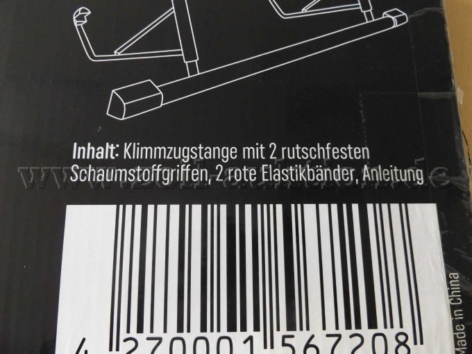 Verpackung Inhaltsbeschreibung
