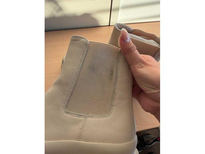 1 origineel paar Steven Madden enkellaarsjes, beige, maat 37, nieuw – foto 6 – kavel bij Zoll-Auktion, Mainz