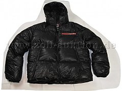 1 schwarze Oversize – Daunenjacke „Prada“ Modell: LR-HX026 - Frontansicht