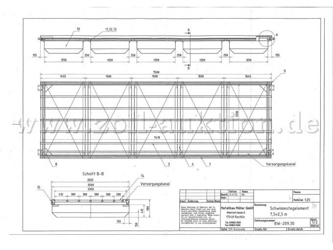 Abmessungen mittleres Teil2
