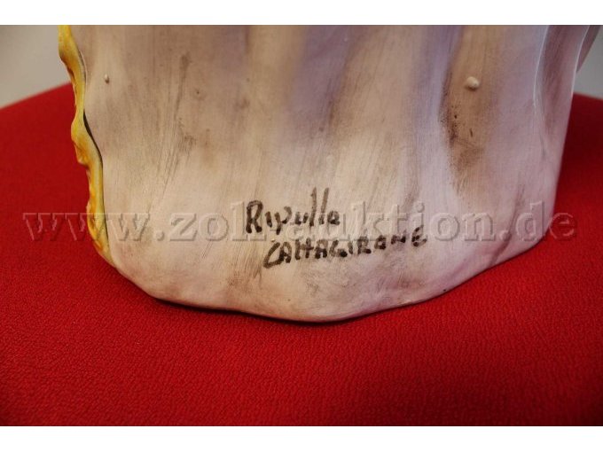 1 Siciliaanse vaas in de vorm van een Moorse kop, vervaardigd uit Caltagirone-keramiek door Ceramiche Ripullo – foto 5 – kavel bij Zoll-Auktion, Aachen