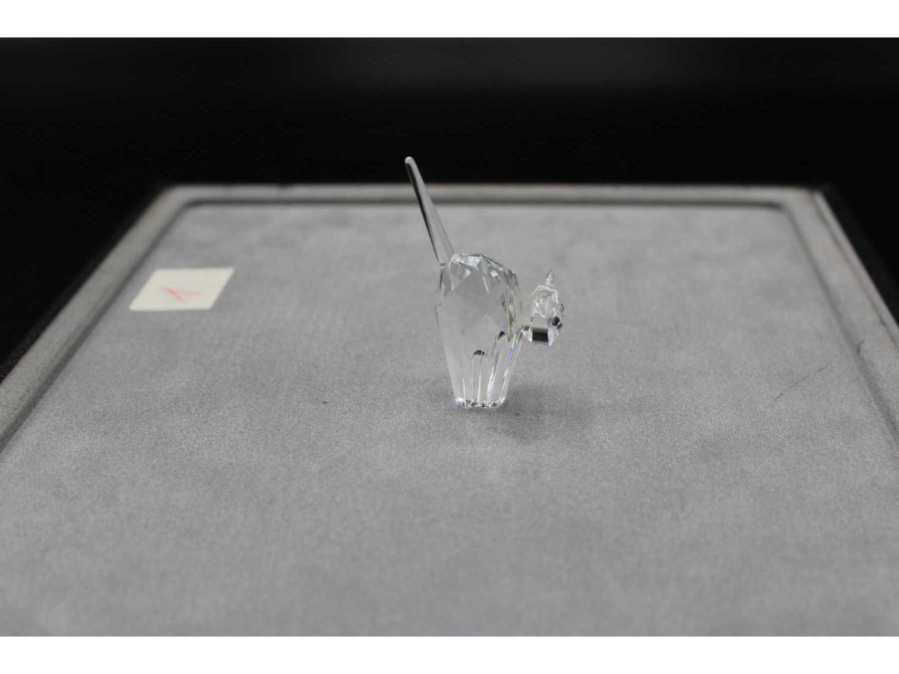 Katze von Swarovski, stehend, Seitenansicht