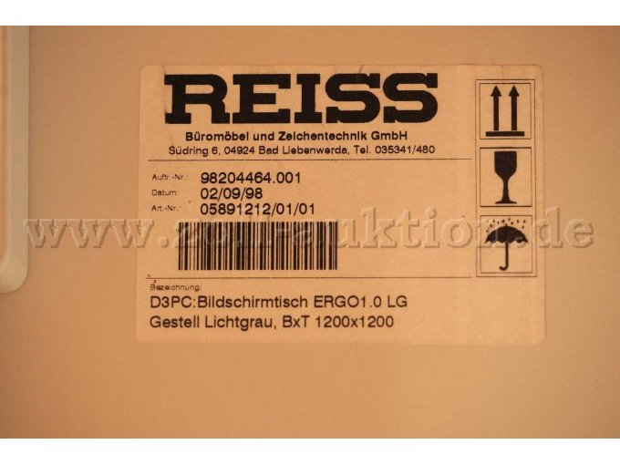 1 verstellbarer Tisch REISS Büromöbel und Zeichntechnik GmbH – foto 4 – kavel bij Zoll-Auktion, Rottenburg am Neckar