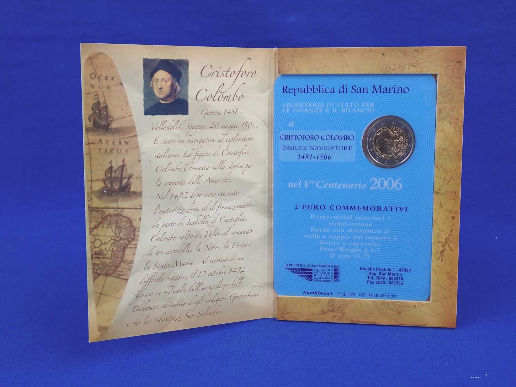 Coincard eingeschoben in den Folder