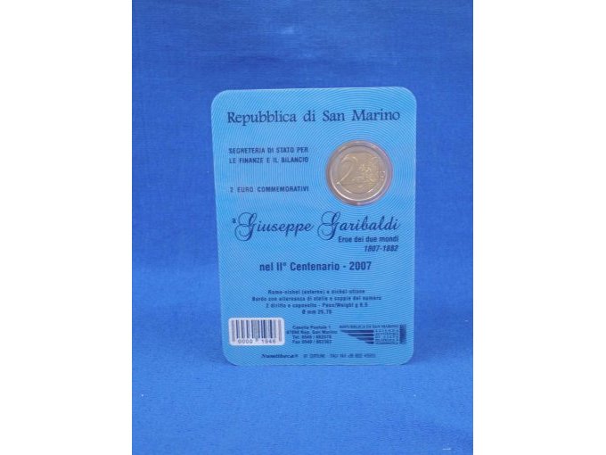 Coincard-Rückseite mit integrierter Münze