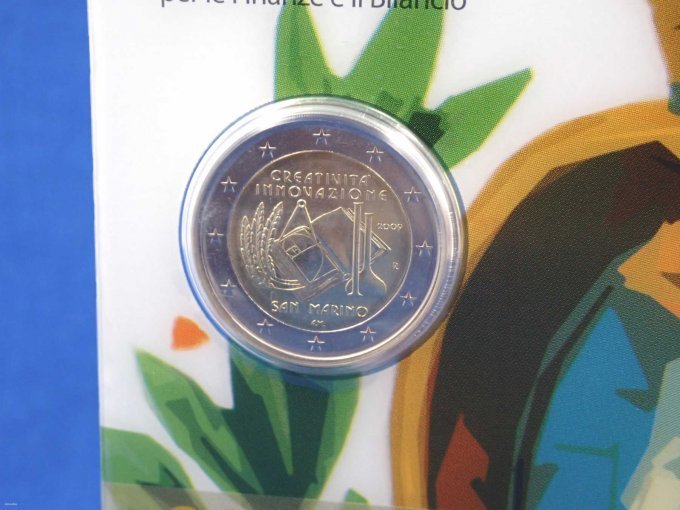 Blick auf die Bildseite der 2 Euro Münze