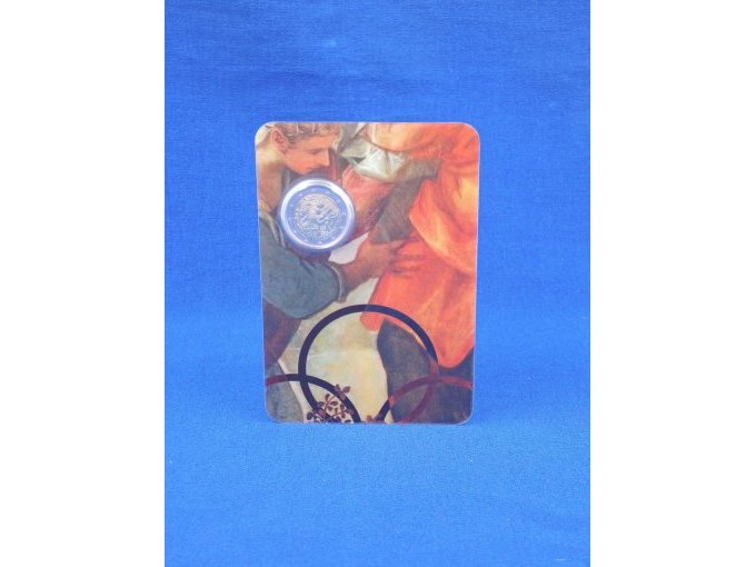 Coincard-Vorderseite mit integrierter Münze