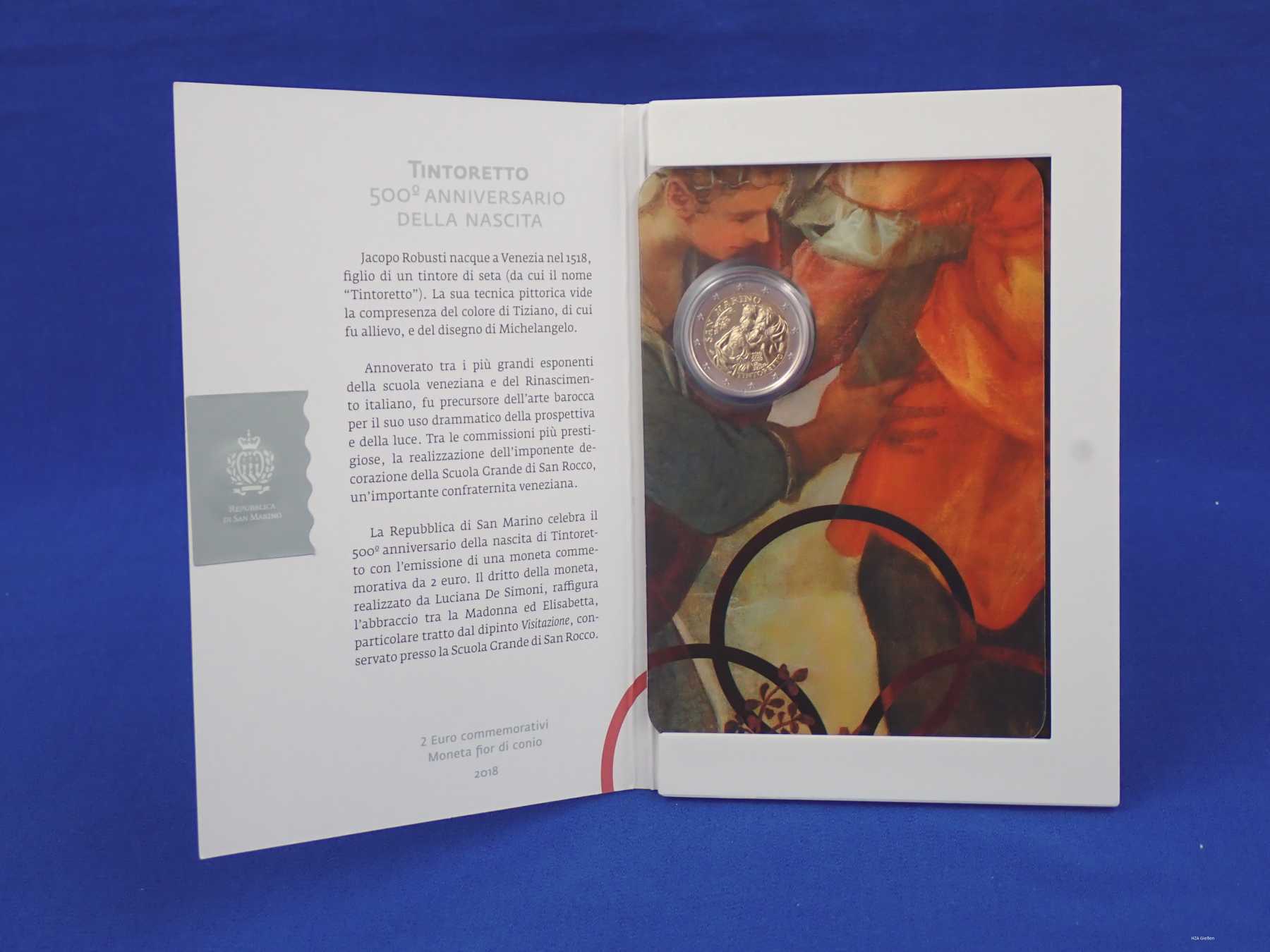 Coincard eingeschoben in den Folder