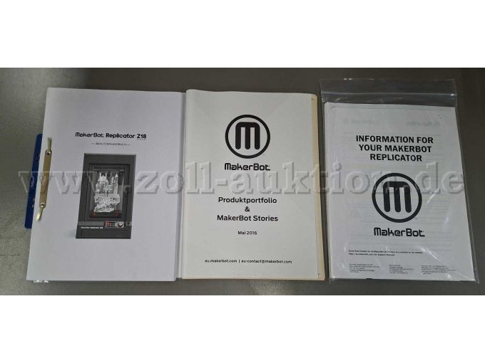 MakerBot Replicator Z18_weitere Unterlagen