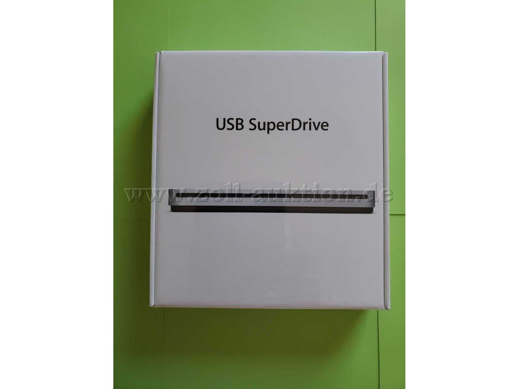 Apple USB SuperDrive, OVP Frontansicht Kartonage
