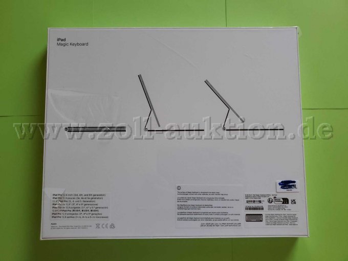 Rückseite mit Beschreibung und CE Kennzeichnung