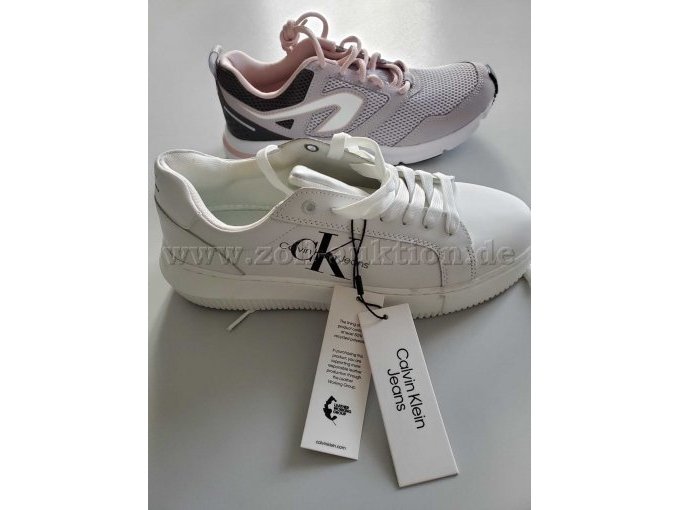 Calvin Klein Chunky Cupsole Sneaker u. Lila Rosa Laufschuh von Decathlon