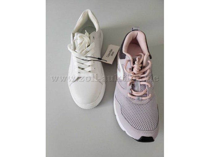 Calvin Klein Chunky Cupsole Sneaker u. Lila Rosa Laufschuh von Decathlon