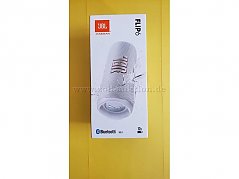 OVP Frontansicht, JBL Flip 6 Tragbarer Bluetooth-Lautsprecher - Weiß