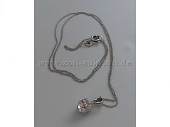 Kette komplett mit Stein
Draufsicht