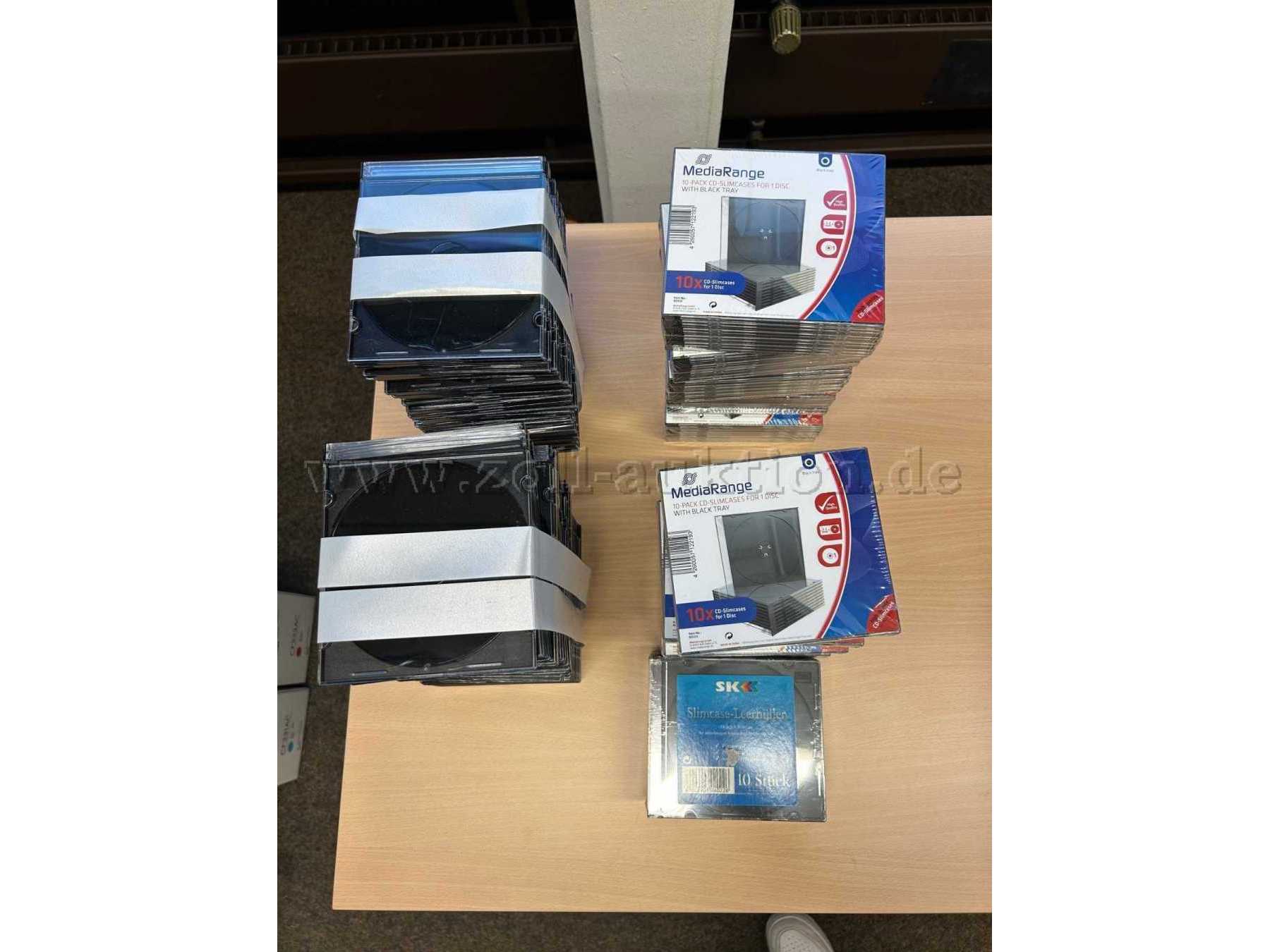 CD-Hüllen Gesamtanzahl Seitenansicht