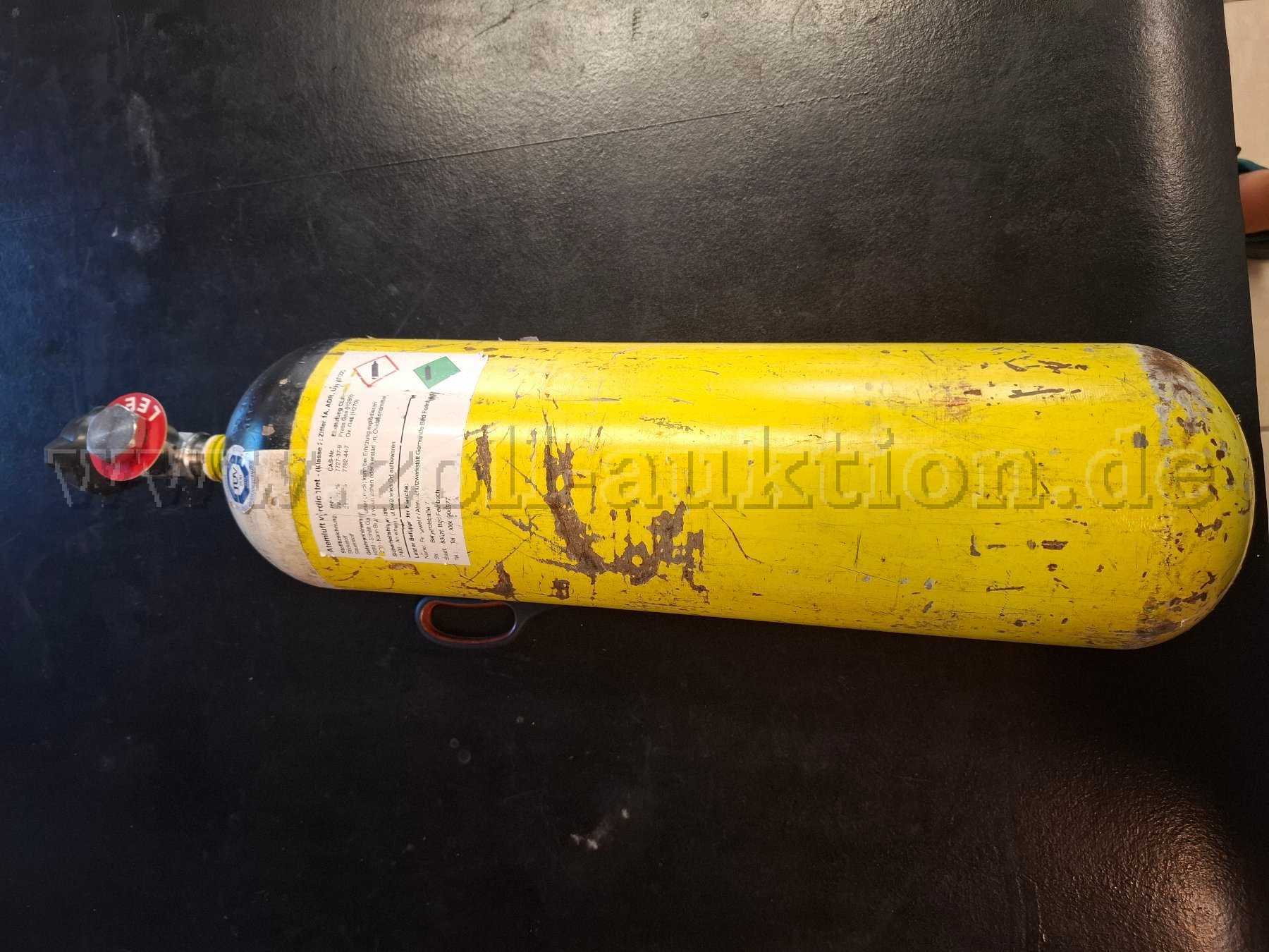 Atemluftflasche von oben