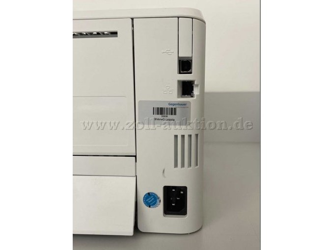 HP LaserJet Pro M402dn - Frontansicht mit Anschlüssen