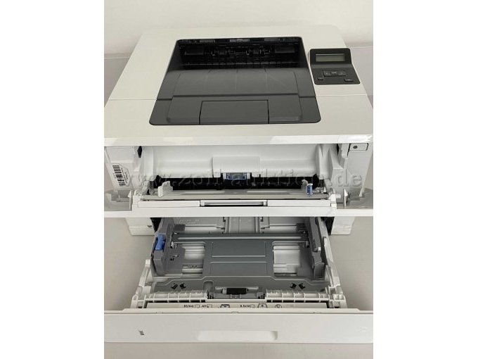 HP LaserJet Pro M402dn - Frontansicht mit Papiereinzug