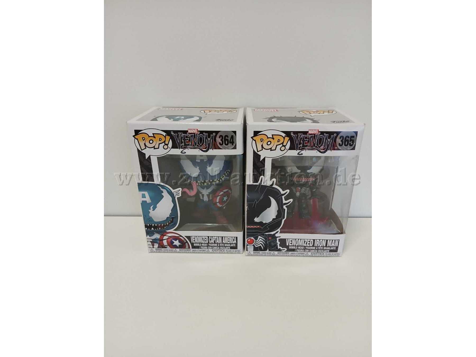 Venomized  Captain America 364 und Venomized Iron Man 365