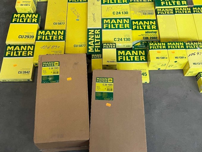 Verschiedene Filter vom Hersteller MANN