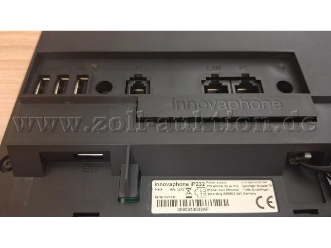Innovaphone IP232 Anschlüsse
Beispiel