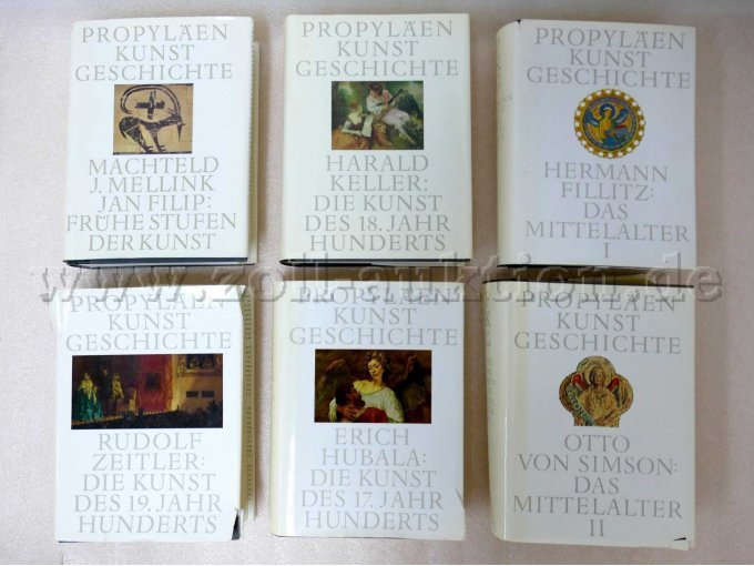 6 Bände Propyläen Kunstgeschichte