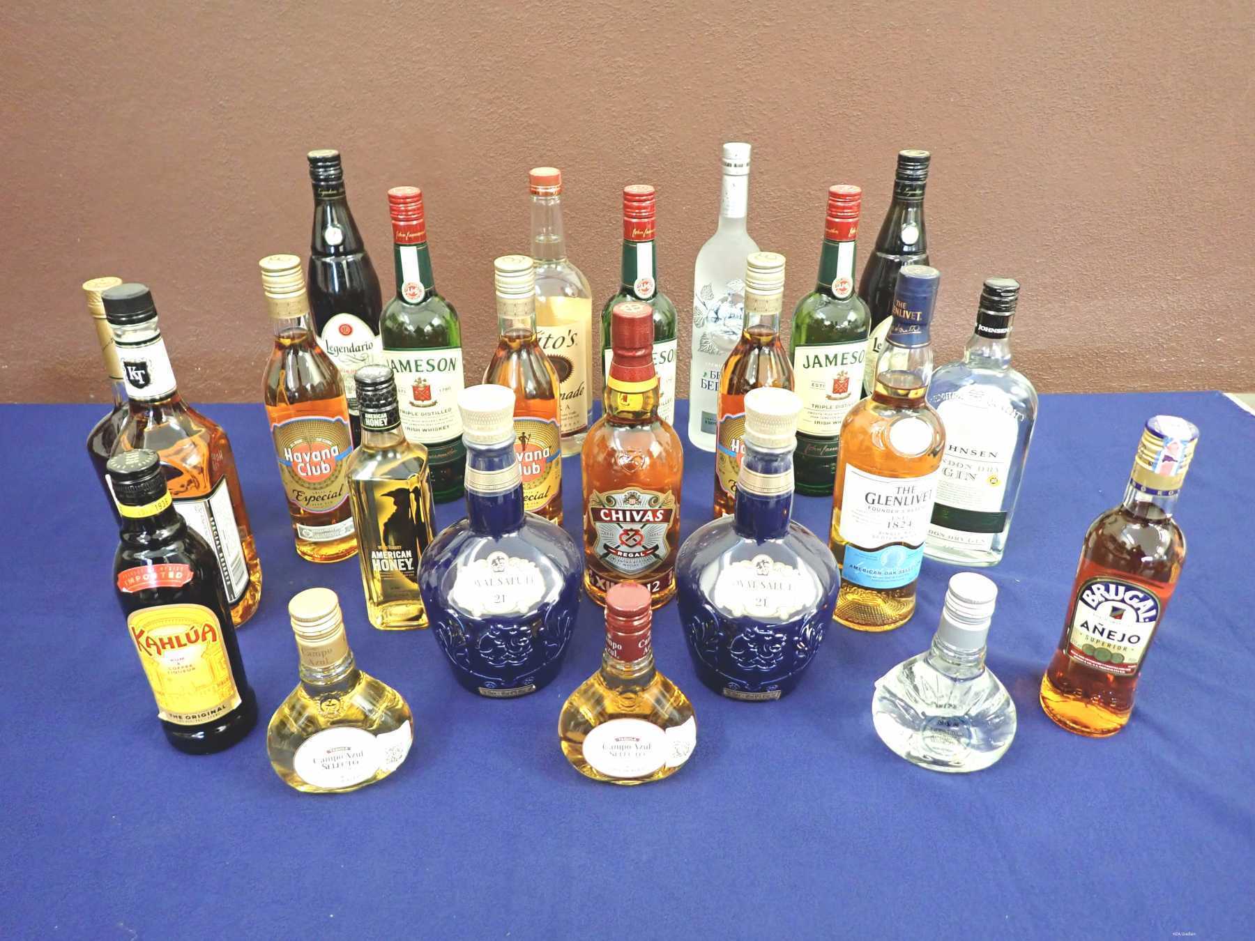 verschiedene Spirituosen