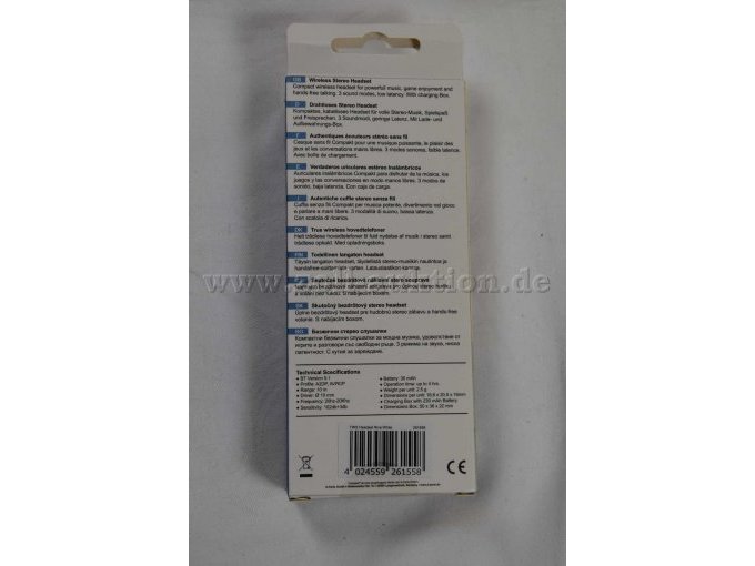 Rückseite der Verpackung