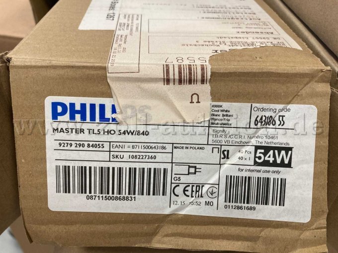 38x Leuchtstoffröhre 54W/840