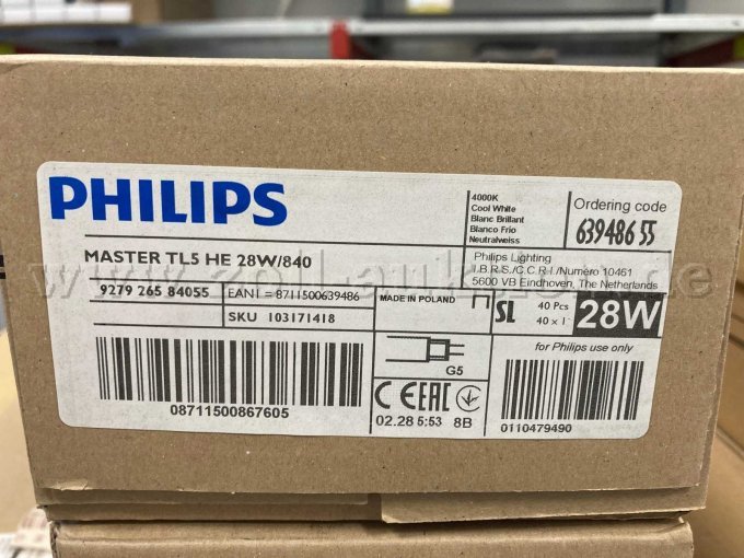 120x Leuchtstoffröhre 28W/840