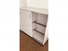 Aktenschrank mit Pendelstangen offen