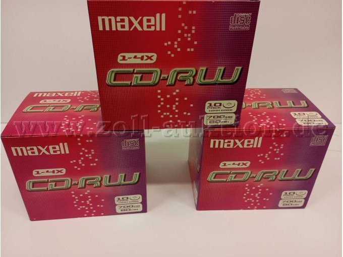 252 Maxell CD-RW 700 MB – kavel bij Zoll-Auktion, Berlin