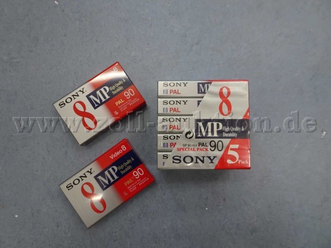 Sony Video8 MP, PAL 90, 90mm, V8