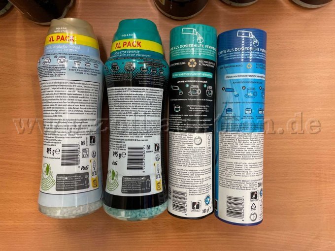 Rückseite der jeweiligen Sorten