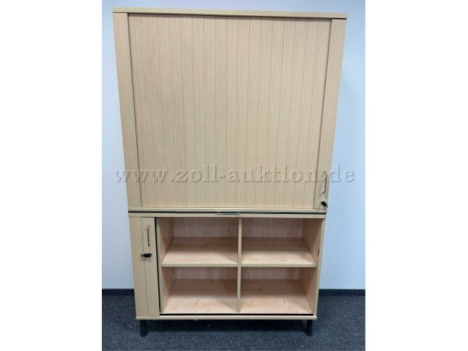 Beispielbild Aktenschrank der Firma Kinnarps - Frontansicht mit geöffnetem Unterschrank