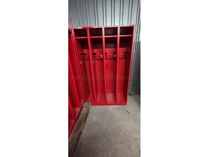 Vierer Abteil Spinde mit offenem Fach