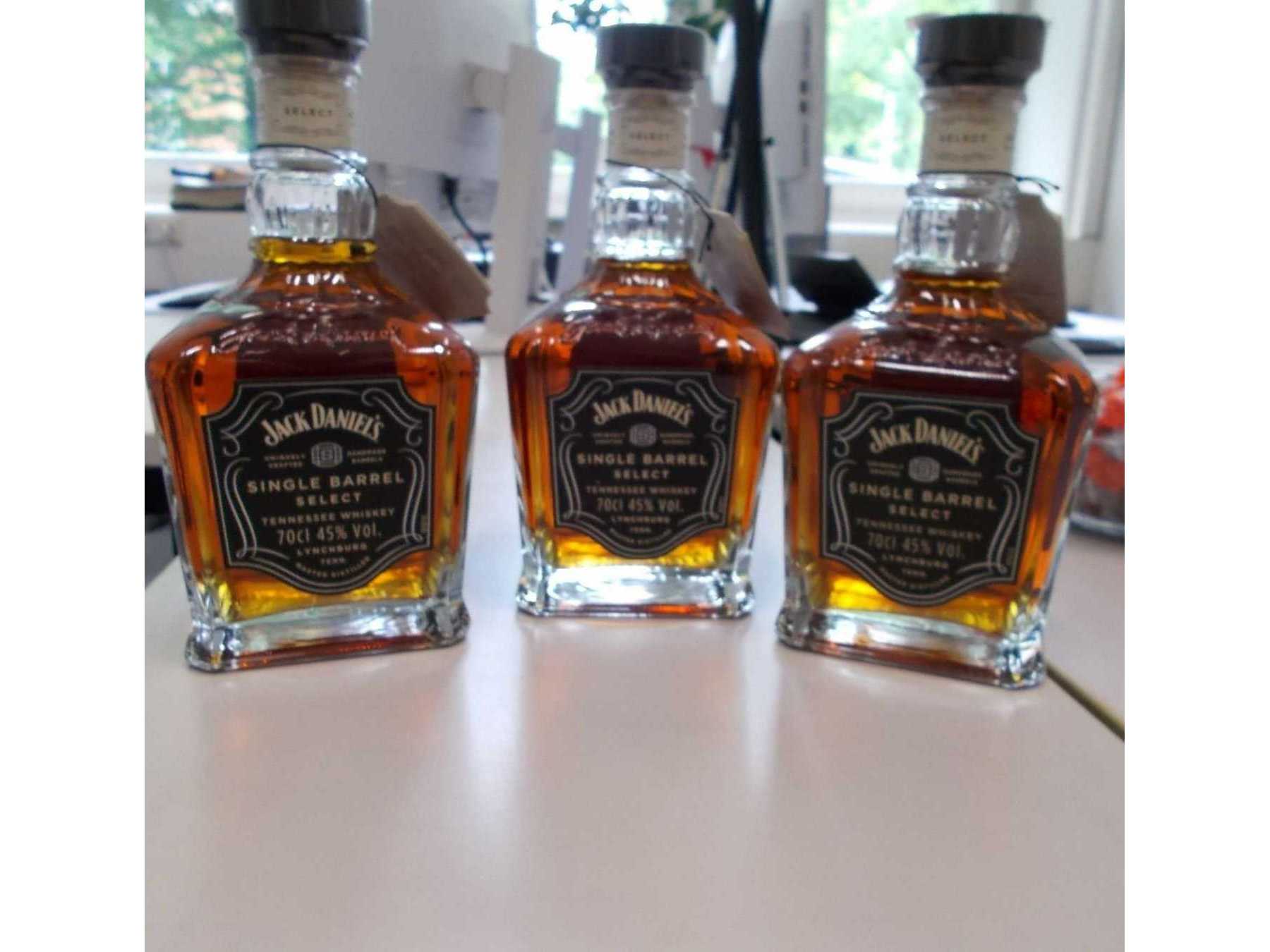 Jack Daniels Single Barrel Select mit %- und Mengenangabe