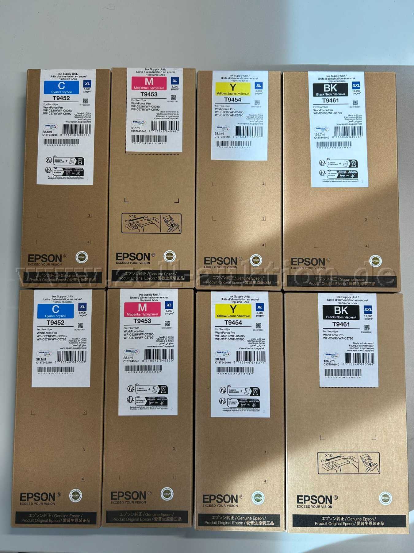 27 toners van fabrikanten Epson, Lexmark en G&G