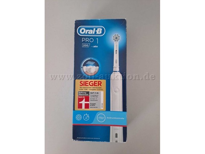 Detailansicht Oral-B Pro 1, Andruckkontrolle, Vorderseite