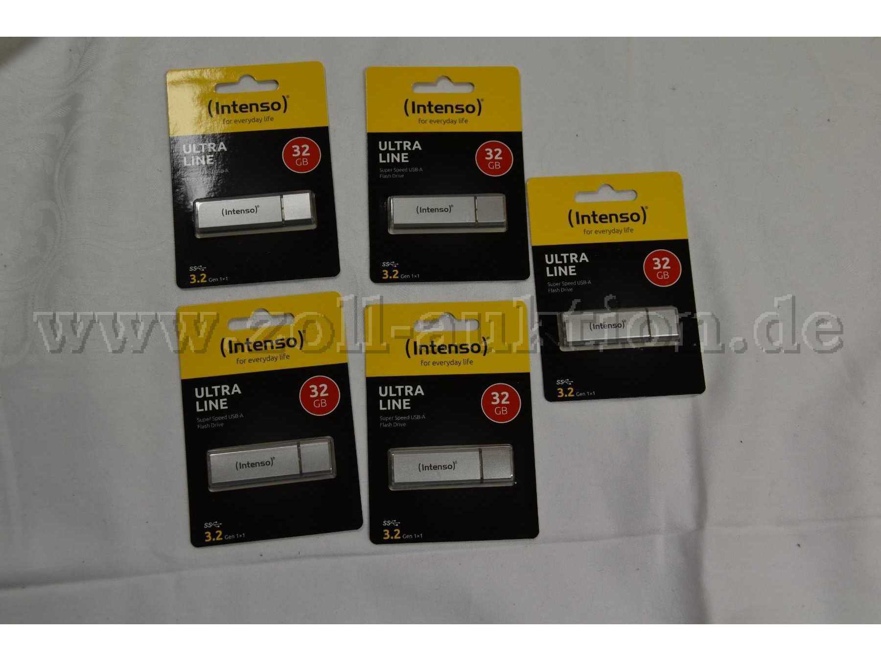 5 USB- Stick „Intenso“ Ultra Line mit je 32GB