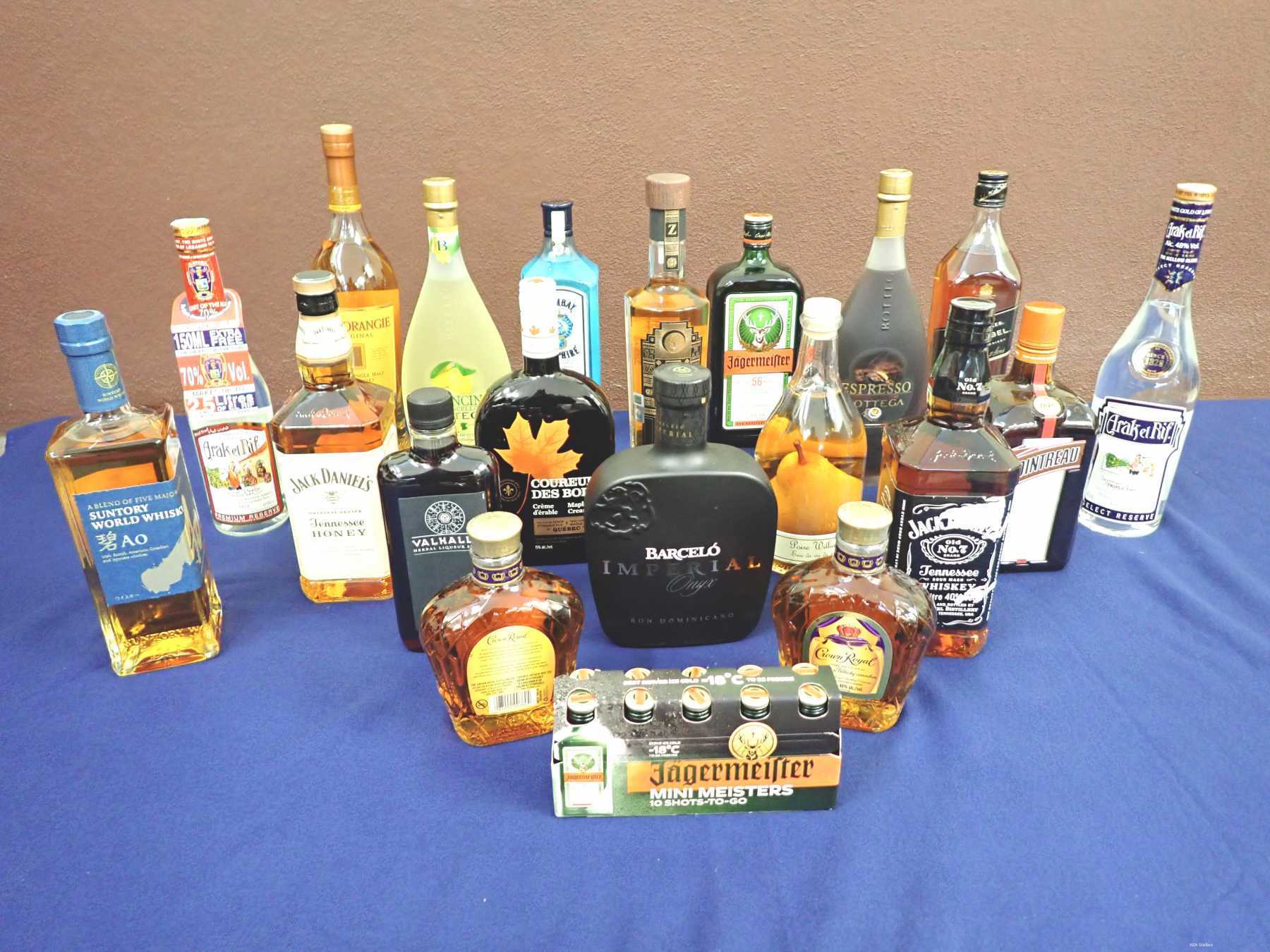 verschiedene Spirituosen