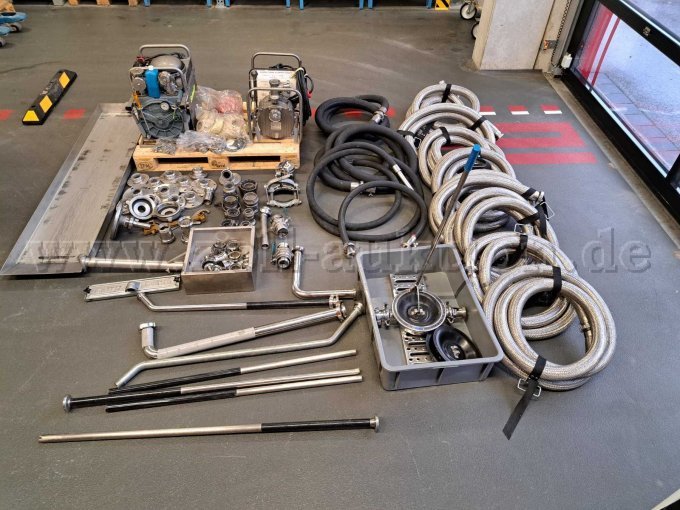 Gesamtansicht aller Gegenstände ohne Saugfass