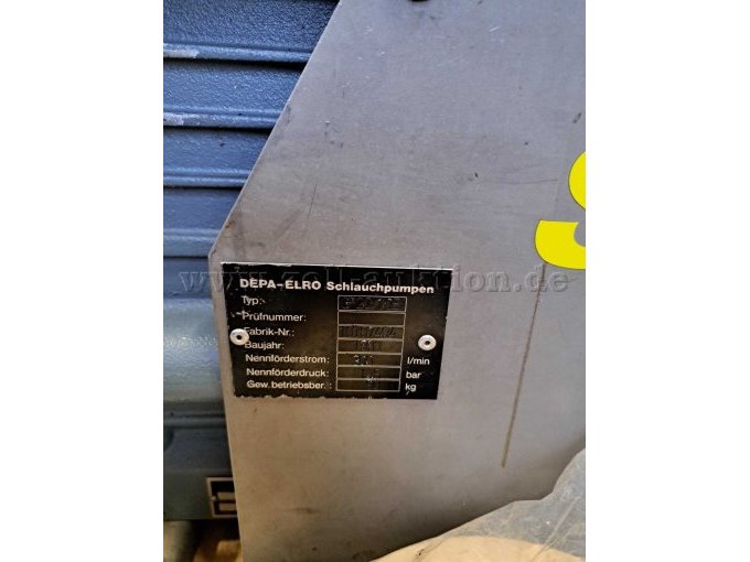 Typenschild ELRO pumpe