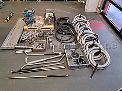 Gesamtansicht aller Gegenstände ohne Saugfass